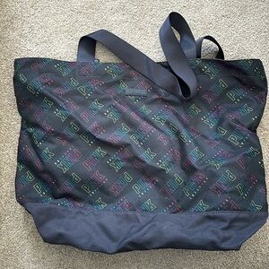 Victoria’s Secret pink black tote bag